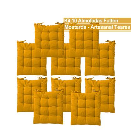 Imagem de Kit 10 Peças Almofadas Clássica Futton Liso Design Versátil Multiuso