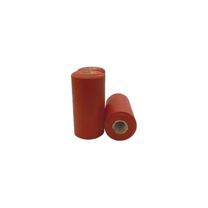 Imagem de Kit 10 Peças de Isolador Epóxi Com Rosca M6 16x30mm Superfibra Laranja