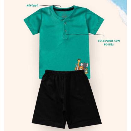 Imagem de Kit 10 peças de Roupa Conjunto Infantil e Juvenil Menino Tamanho 01 ao 16