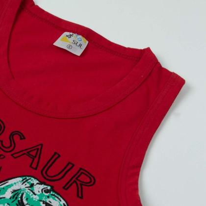 Imagem de Kit 10 Peças de Roupas Infantil e Juvenil Menino - 5 Regatas + 5 Bermudas