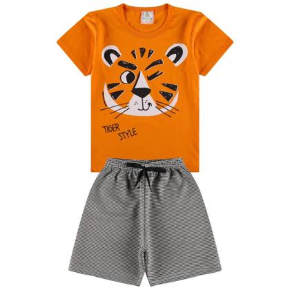 Imagem de Kit 10 Peças de Roupas infantil para Menino 5 Camisetas 5 Bermudas Kit com 5 Conjuntos Infantil Verão para Menino dias quentes