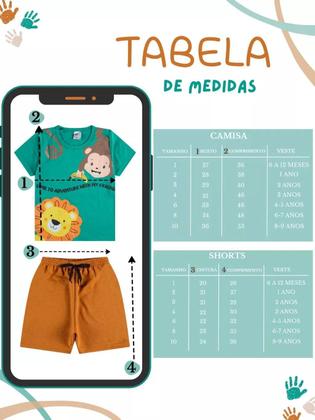Imagem de Kit 10 Peças de Roupas para bebê Menino 5 Camisetas 5 Bermudas Kit com 5 Conjuntos Infantil Verão para Menino Bebê dias quentes