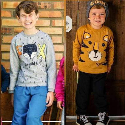 Imagem de Kit 10 Peças Moletom Infantil Menino Masculino Inverno