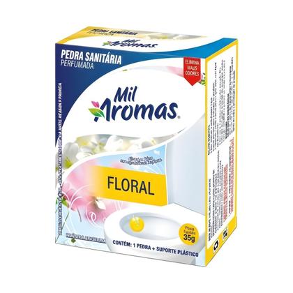 Imagem de Kit 10 Pedra Sanitária Floral Mil Aromas 35g Perfumada