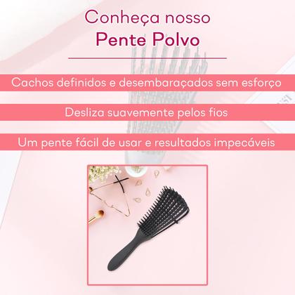 Imagem de Kit 10 Pente Polvo Modelador Massagem Cabelo Enrolado Crespo