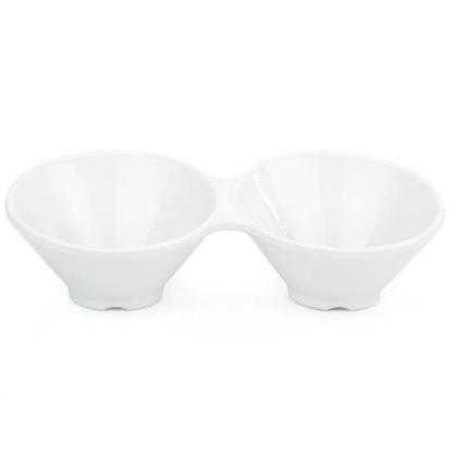 Imagem de Kit 10 Petisqueira Dupla 2em1 Melamina Premium 150ml Atacado