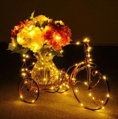 Imagem de Kit 10 Pisca-pisca Fio De Fada Led Cordão Decorativo À prova Dagua