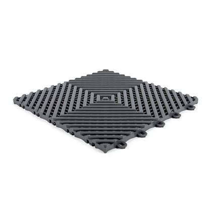 Imagem de KIT 10 PISOS ESTRADO MODULAR GARAGEM AUTOMOTIVA 33x33 COR PRETO