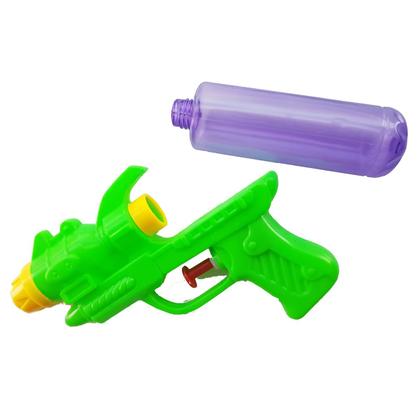Imagem de Kit 10 Pistola Arminha Water Gun Lança Água Brinquedo 18cm