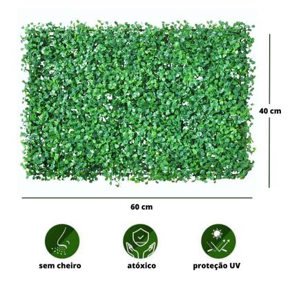 Imagem de Kit 10 Placa Grama Artificial Grande 40x60 Buchinhos Tapete