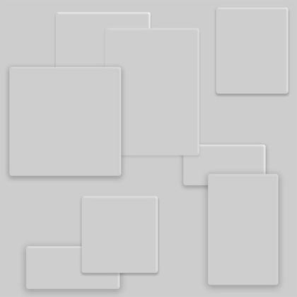 Imagem de Kit 10 Placas 3D Efeito Gesso Decorativo 50X50cm Varios Modelos Revestimento PVC Auto Relevo