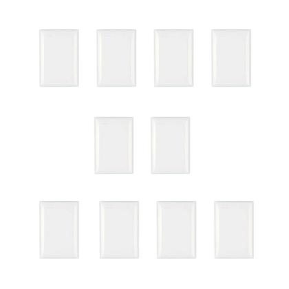 Imagem de Kit 10 Placas 4X2 Cega Thesi Bticino Branco M5P0 Com Suporte