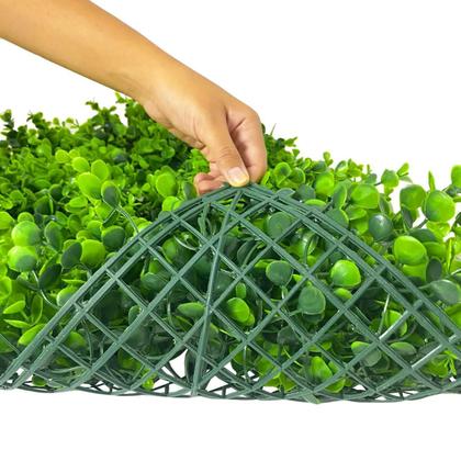 Imagem de Kit 10 Placas de Eucalipto 40 x 60cm Muro Inglês Jardim Vertical