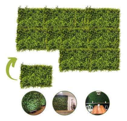 Imagem de Kit 10 Placas de Eucalipto 40 x 60cm Muro Inglês Jardim Vertical