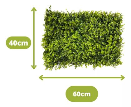 Imagem de Kit 10 Placas de Eucalipto 40 x 60cm Muro Inglês Jardim Vertical