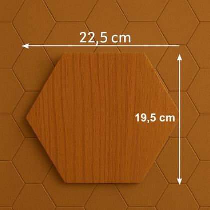 Imagem de Kit 10 Placas Hexagonal Decoração De Parede 3D Hexágonos Uv Autocolante