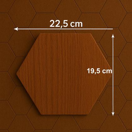 Imagem de Kit 10 Placas Hexagonal Decoração De Parede 3D Hexágonos Uv Autocolante