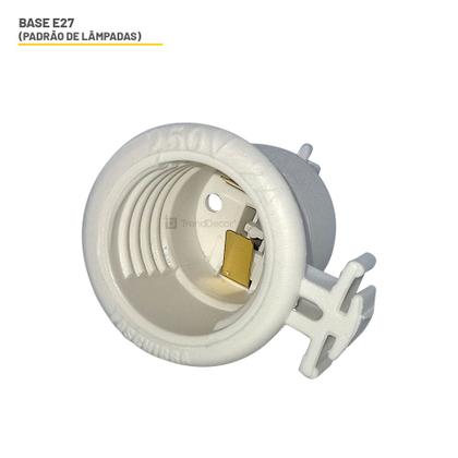 Imagem de Kit 10 Plafon Luminária de Teto Taschibra Solari Redondo 1x E27 com Lâmpadas