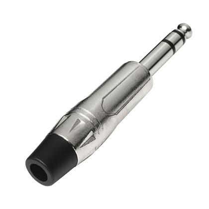 Imagem de Kit 10 Plug P10 Macho Estéreo Niquelado Áudio Profissional