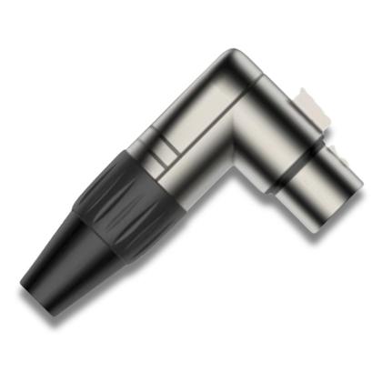 Imagem de Kit 10 Plug Xlr 90º Macho + 10 Fêmea 3 Vias Robusto Roxtone