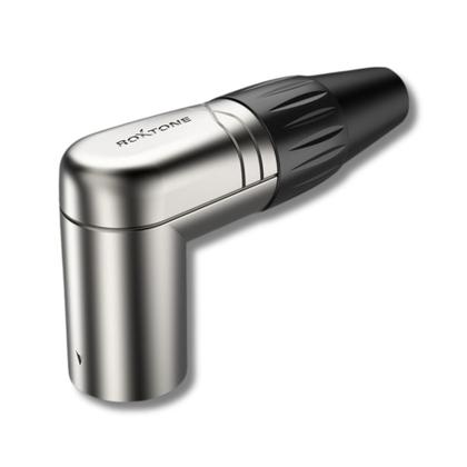 Imagem de Kit 10 Plug Xlr 90º Macho + 10 Fêmea 3 Vias Robusto Roxtone