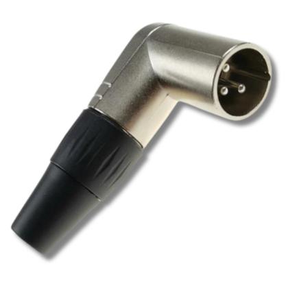 Imagem de Kit 10 Plug Xlr 90º Macho + 10 Fêmea 3 Vias Robusto Roxtone