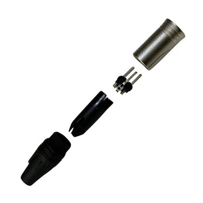 Imagem de Kit 10 Plug Xlr Macho Profissional 3 Vias Soundvoice Xl03Mc