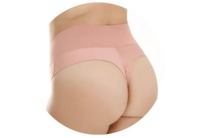 Imagem de kit 10 Plus Size Calcinhas Modeladora Cós Alto Duplo Fio Duplo Kit Lingerie 1091