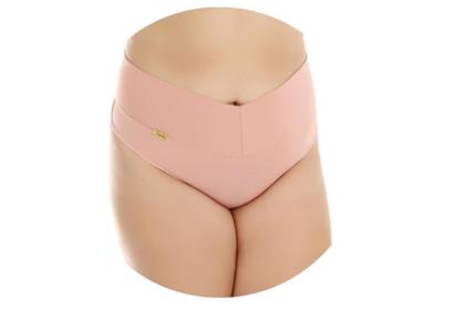 Imagem de kit 10 Plus Size Calcinhas Modeladora Cós Alto Duplo Fio Duplo Kit Lingerie 1091