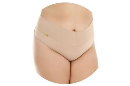 Imagem de kit 10 Plus Size Calcinhas Modeladora Cós Alto Duplo Fio Duplo Kit Lingerie 1091