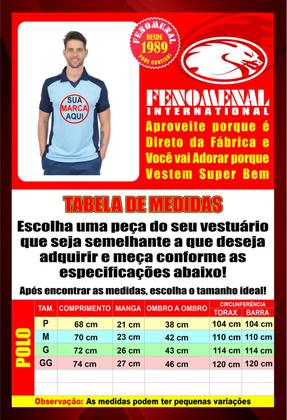 Imagem de Kit 10 Polos Com Sua Marca Estampada Na Frente e Costas