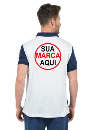 Imagem de Kit 10 Polos Com Sua Marca Estampada Na Frente e Costas