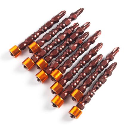 Imagem de Kit 10 Ponteira Magnética Bits Philips Ph2 Dupla Com Limitador