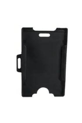 Imagem de Kit 10 Porta Cracha Com Cordão Horizontoal ou Vertical Preto