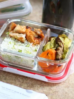 Imagem de Kit 10 Pote Vidro Retangular Divisória Tampa Hermética 640ml