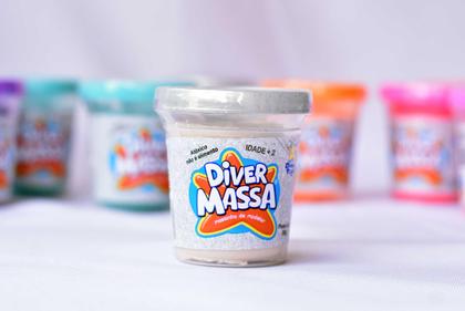Imagem de Kit 10 Potes De Massinha Massa De Modelar Com Glitter