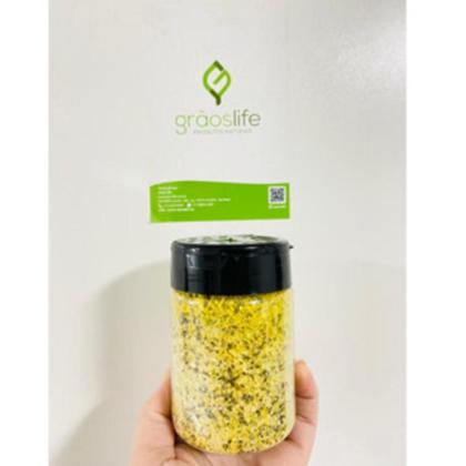 Imagem de Kit 10 Potes Porta Tempero Grãos Life 250ml Tripartida