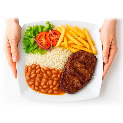 Imagem de Kit 10 Prato Plástico Quadrado Grande Churrasco Reutilizável