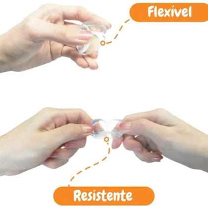 Imagem de Kit 10 Protetor De Quina Mesa Canto Protecao Bebe Cantoneira
