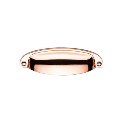 Imagem de Kit 10 Puxador Concha Provençal Paris Rose Gold Para Gaveta Móveis
