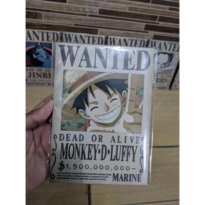 Imagem de Kit 10 quadros one piece Wanted Luffy Zoro Nami