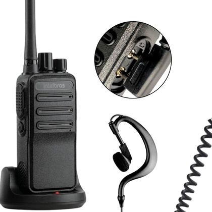 Imagem de Kit 10 Rádios Walkie Talkie Intelbras RC3002 Com Fones Microfone PTT Espiral