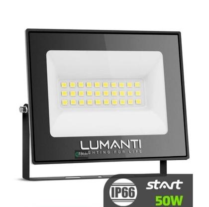 Imagem de Kit 10 Refletores led IP65 50W 3000k quente LUMANTI