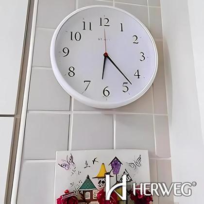 Imagem de Kit 10 Relógio de Parede Analógico Branco Tic Tac Sala Herweg