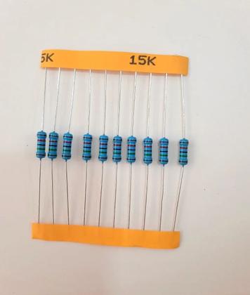 Imagem de Kit 10 Resistor De Precisão 15K 1/2W