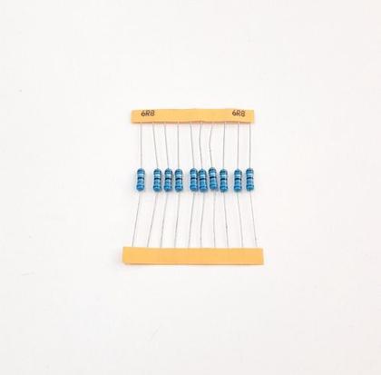 Imagem de Kit 10 Resistor Precisão 6r8 1/2w 1%