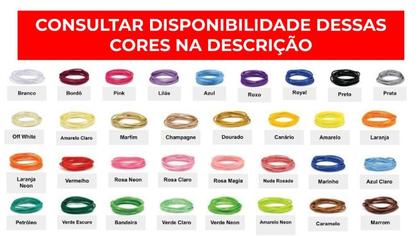 Imagem de Kit 10 Rolo Cordão Fio De Cetim Seda Rabo De Rato 1mm 50m