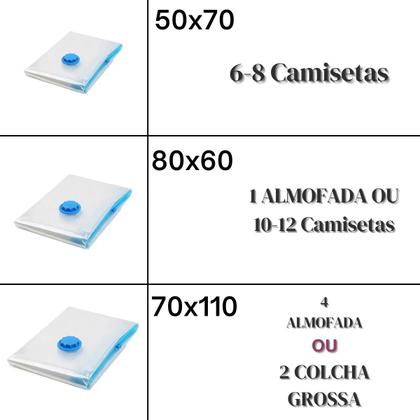 Imagem de Kit 10 Saco á Vácuo 2 Grande + 3 Médio + 5 Pequeno