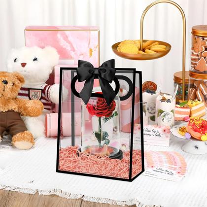 Imagem de Kit 10 Sacolas Plástica Para Presente Com Borda Design