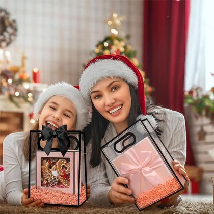 Imagem de Kit 10 Sacolas Plástica Para Presente Com Borda Design